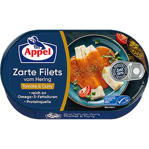 appel_herings_filets_in_tomato_&_curry_sauce_200g APPEL HERINGS FILETS IN TOMATO & CURRY SAUCE 200G