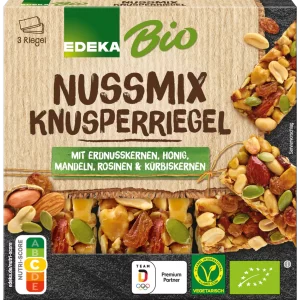 EDEKA BIO KNUSPER RIEGEL NUSSMIX 3er 75G
