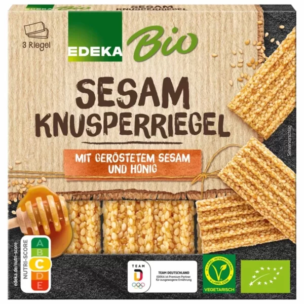 EDEKA BIO KNUSPER RIEGEL SESAM/KROK 3er 75G