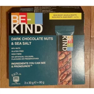BE-KIND DARK CHOCOLATE NUTS & SEA SALT 3x30g