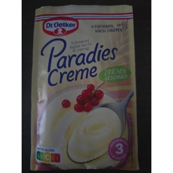 DR. OETKER PARADIES CREME-ZITRONEN 74G -300ML