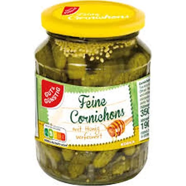G&G CORNICHONS MIT HONIG 350G