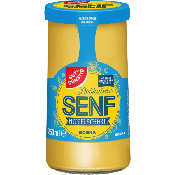 g&g_delikatess_senf_mittelscharf(bottle)_250ml G&G DELIKATESS SENF MITTELSCHARF(BOTTLE) 250ml