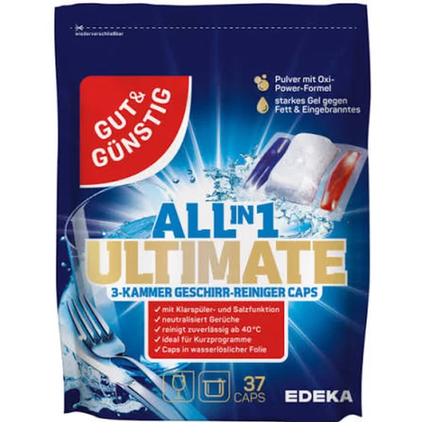 G&G ALL-IN-1 LIQUID-GESHIRR-REINIGER CAPS 30ER