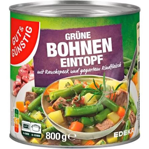 g&g_gruene_bohneneintopf_800g G&G GRUENE BOHNENEINTOPF 800G