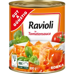 G&G RAVIOLI IN TAMATENSAUCE 800G