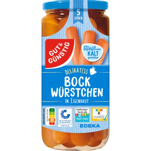 G&G SAFT BOCKWURST 5ST 380G