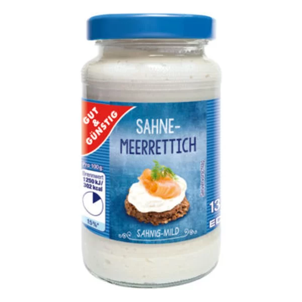 G&G SAHNE MEERRETTICH 185G