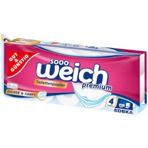 G&G WEICH PREMIUM-TOILETTENPAPIER 4 PLY