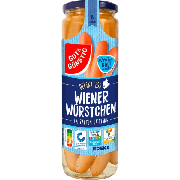 G&G WIENER WUERSTCHEN 6ST 550G