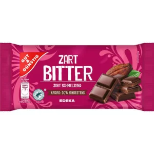 G&G ZARTBITTER SCHOKOLADE 100G
