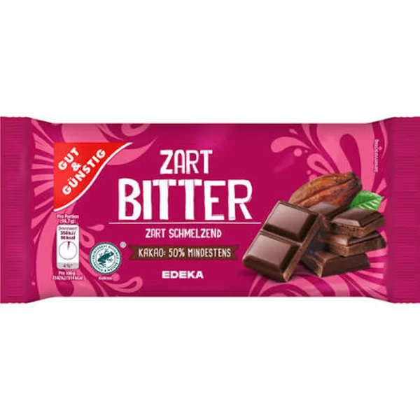 G&G ZARTBITTER SCHOKOLADE 100G