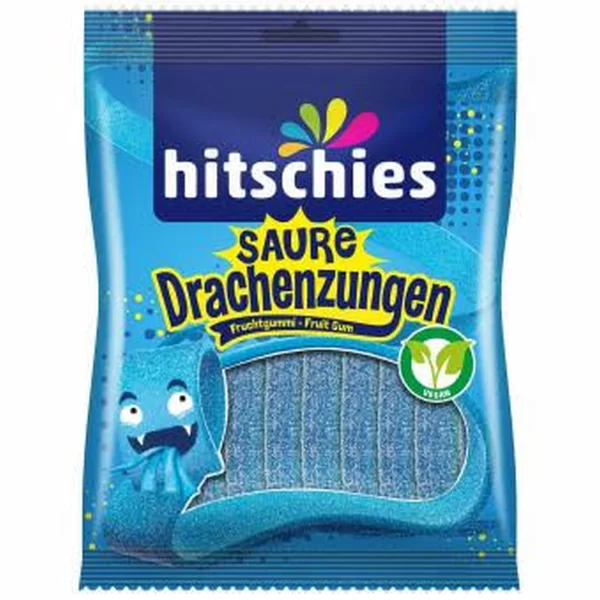 HITSCHIES SAURE DRACHENZUNGEN BLAU 125G