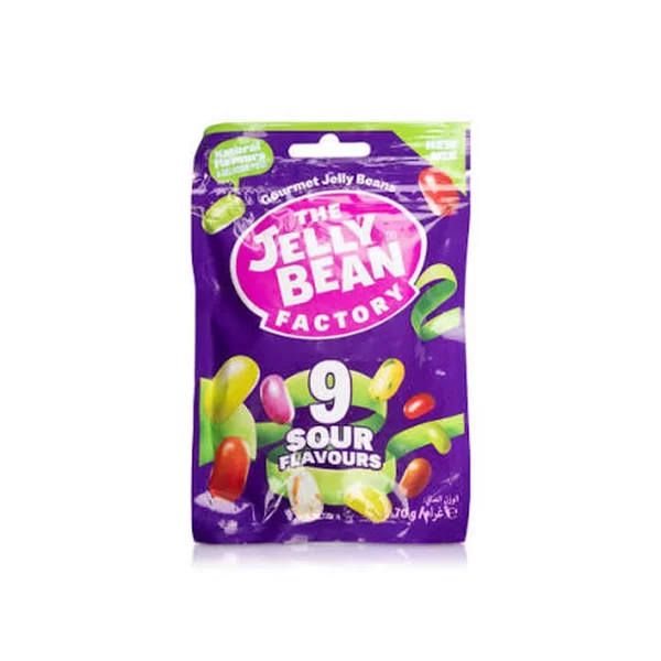 jelly_bean__9_sour_flavours_jelly_beans_70g THE JELLYBEAN FACTORY 9 SOUR FLAVOURS JELLY BEANS 70G