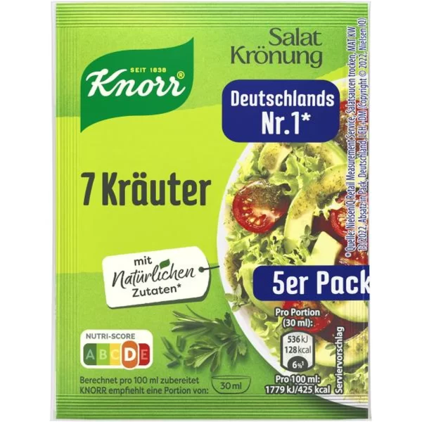 KNORR SALATKRONUNG 7 KRAUTER 5ER 450ML