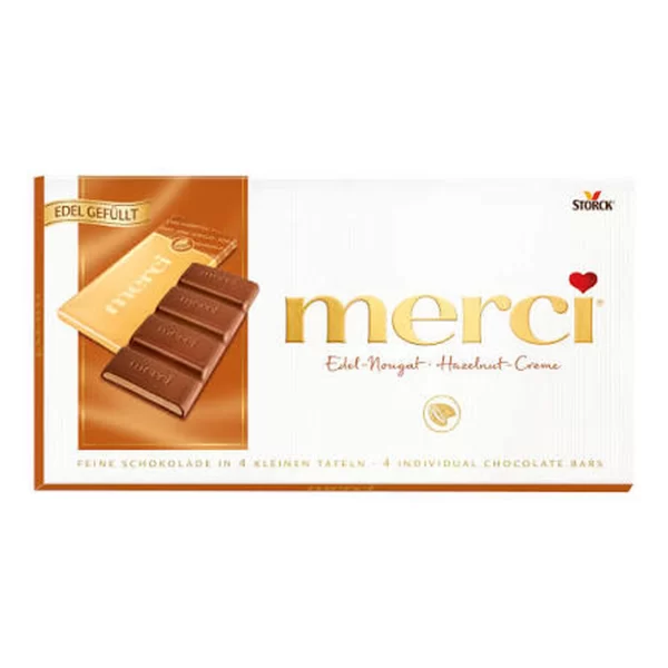 MERCI TAFELSCHOKOLADE NOUGAT 112G