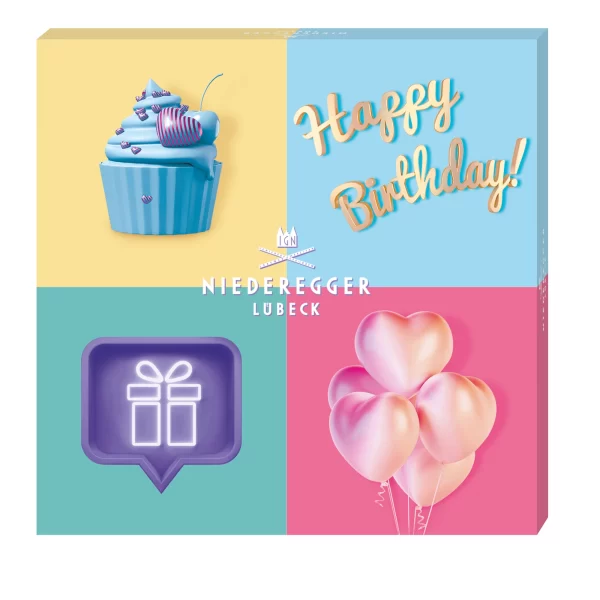 NIEDEREGGER HAPPY BIRTHDAY CUPCAKE 100G