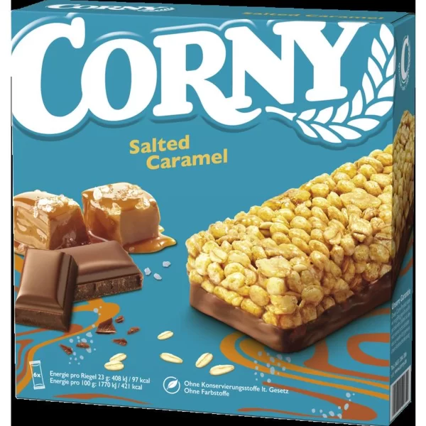 CORNY FREE SALTED CARAMEL 6X23G