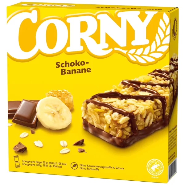 schokolade_banane_6x25g_10x1 CORNY FREE SCHOKOLADE-BANANE 6X25G
