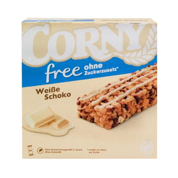 CORNY FREE WEISS SCHOKOLADE 6X20G