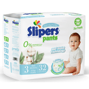 SLIPERS PANTS MIDI 4-9KG 32PCS