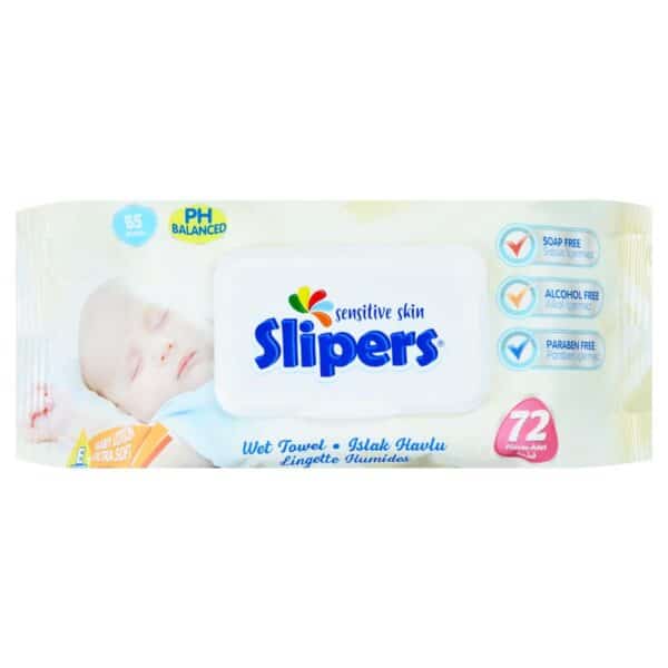 SLIPERS WIPES 72PCS